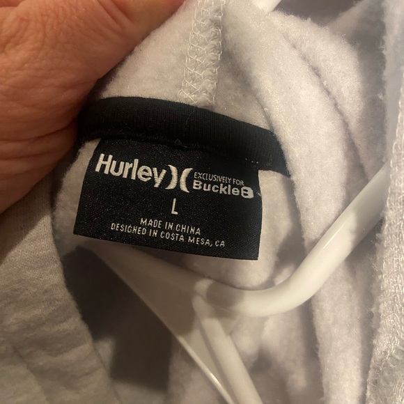 Hurley White Hoodie with Logo - Picture 3 of 6